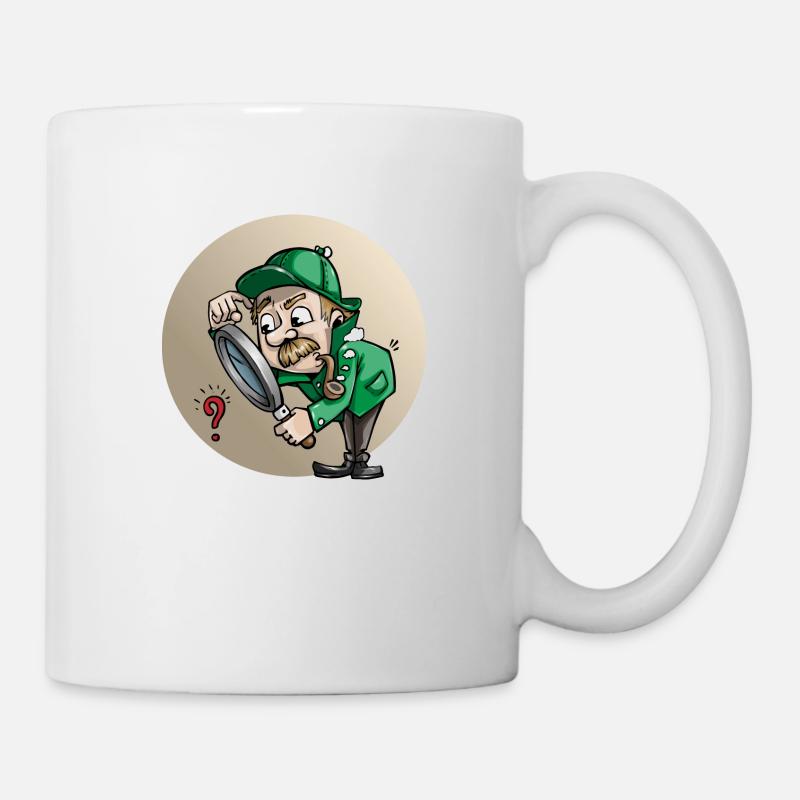 detective detective private investigationgator1 - Mug blanc - blanc
