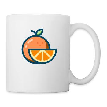 orange orange orange veggie fruit fruits - Mug - white - Right