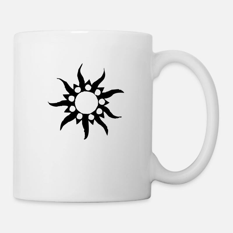 tribal sun - Tasse - Weiß