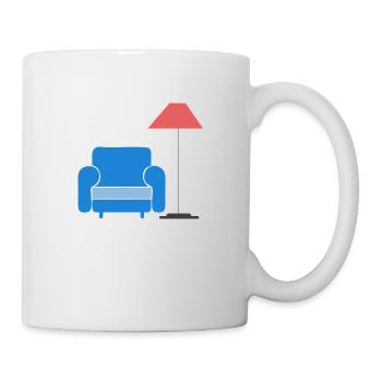 sofa couch chair table chair table lamp lamp lamp benc - Mug - white - Right