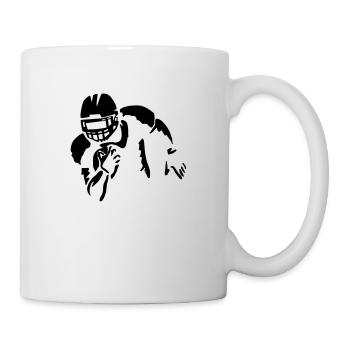 football spieler - Tasse - Weiß - Rechts