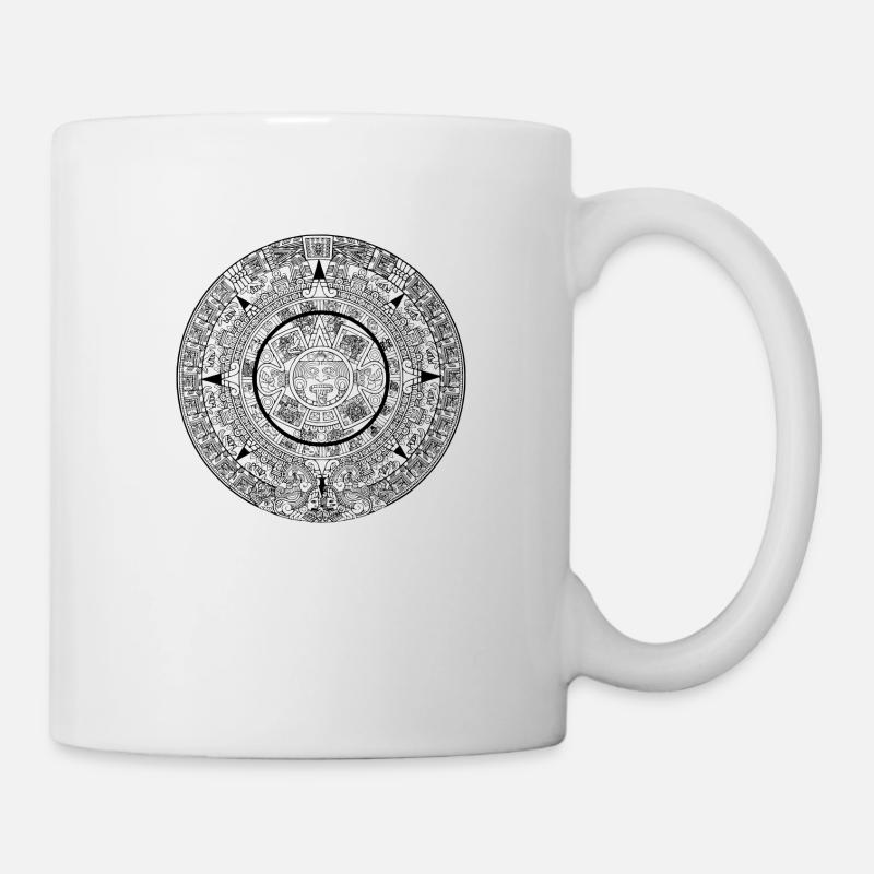 Maya-Kalender - Tasse - Weiß