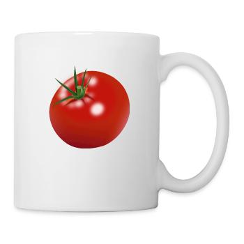 Tomate rouge - Mug blanc - blanc - Droite