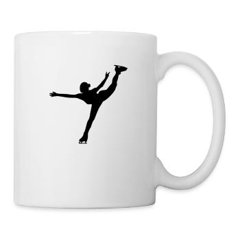 Ice Skating female - Mug blanc - blanc - Droite