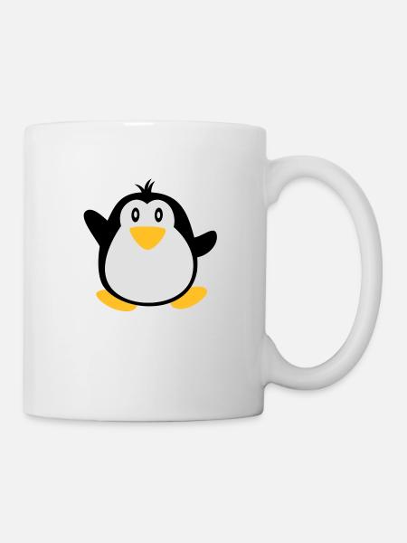 süßer Pinguine - Tasse - Weiß