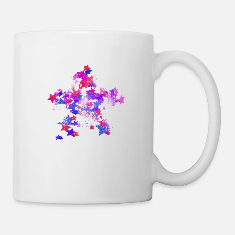sterne - Tasse - Weiß