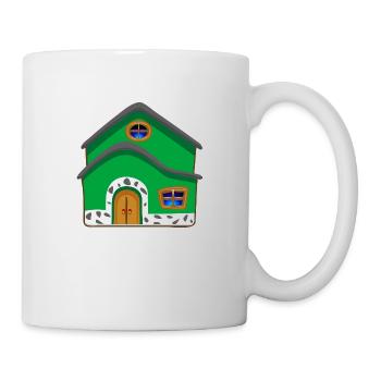 building house homes architektur haus gebaeude84 - Tasse - Weiß - Rechts