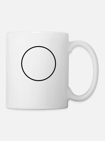 Mathematics icon - circle - Mug - white