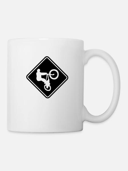BMX Roadsign - Mug blanc - blanc