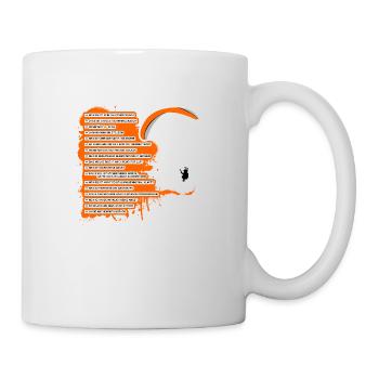 Gleitschirm FAQ - Tasse - Weiß - Rechts