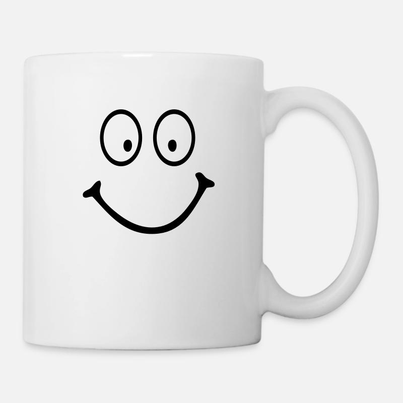 smiley - Tasse - Weiß