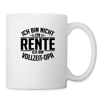 Vollzeit Opa - Tasse - Weiß - Rechts