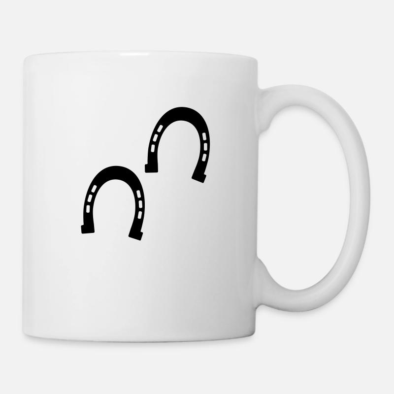 Les sabots de chevaux - Mug blanc - blanc