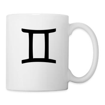 Sternzeichen Zwillinge - Tasse - Weiß - Rechts