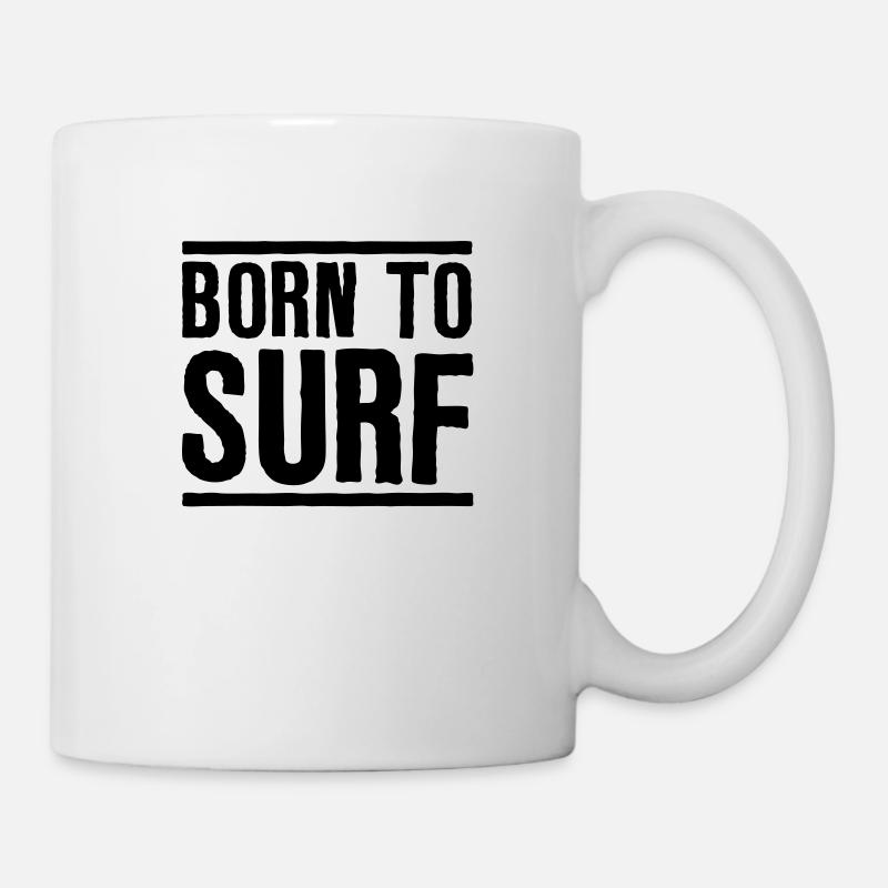 su07 born to surf - Mug blanc - blanc