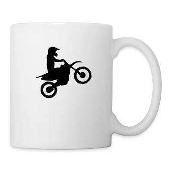 motocross - Tasse - Weiß - Rechts