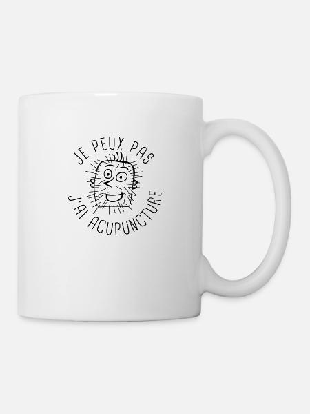 Je peux pas acupuncture.png - Mug blanc - blanc