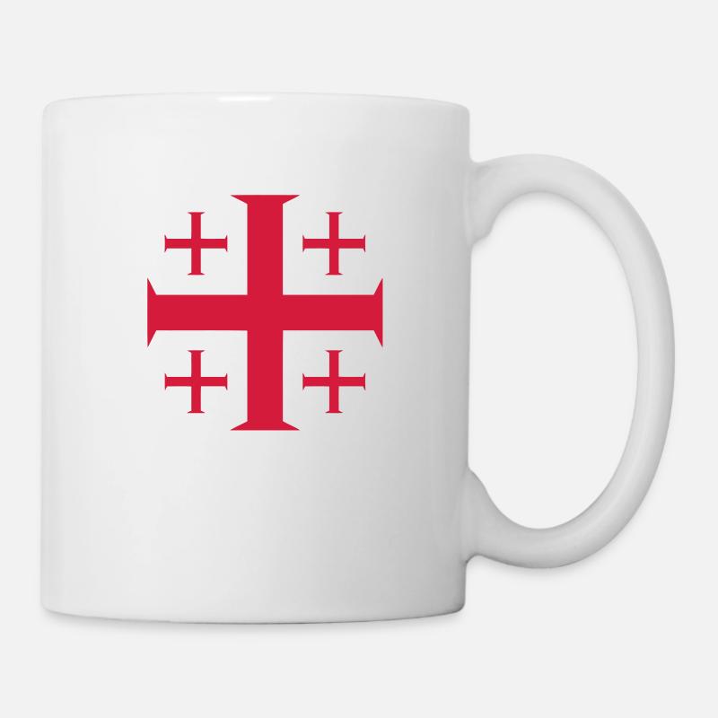 templar cross - Mug - white