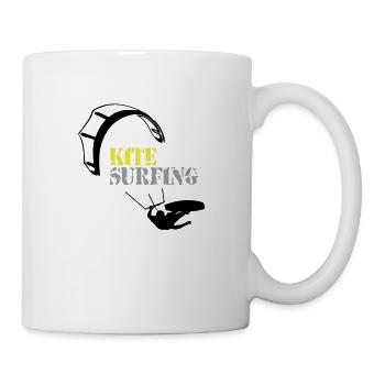 Kitesurfing - Tasse - Weiß - Rechts