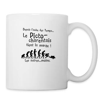 picto charentais maree aube alcool temps humour - Mug blanc - blanc - Droite