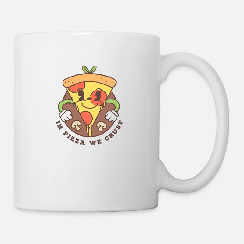 In Pizza we crust - Tasse - Weiß