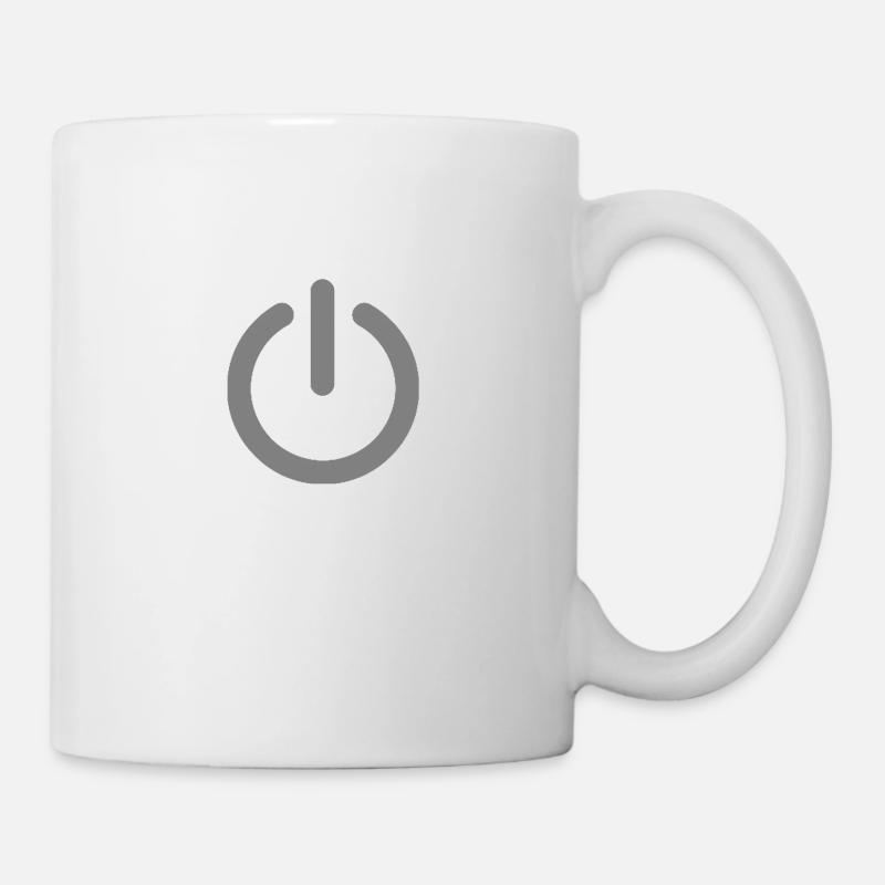 Ausschalten grau - Tasse - Weiß