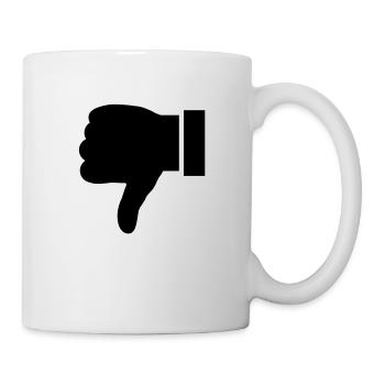 like_daumen_runter_f1 - Mug - white - Right