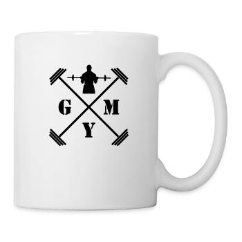 Gym - Tasse - Weiß - Rechts