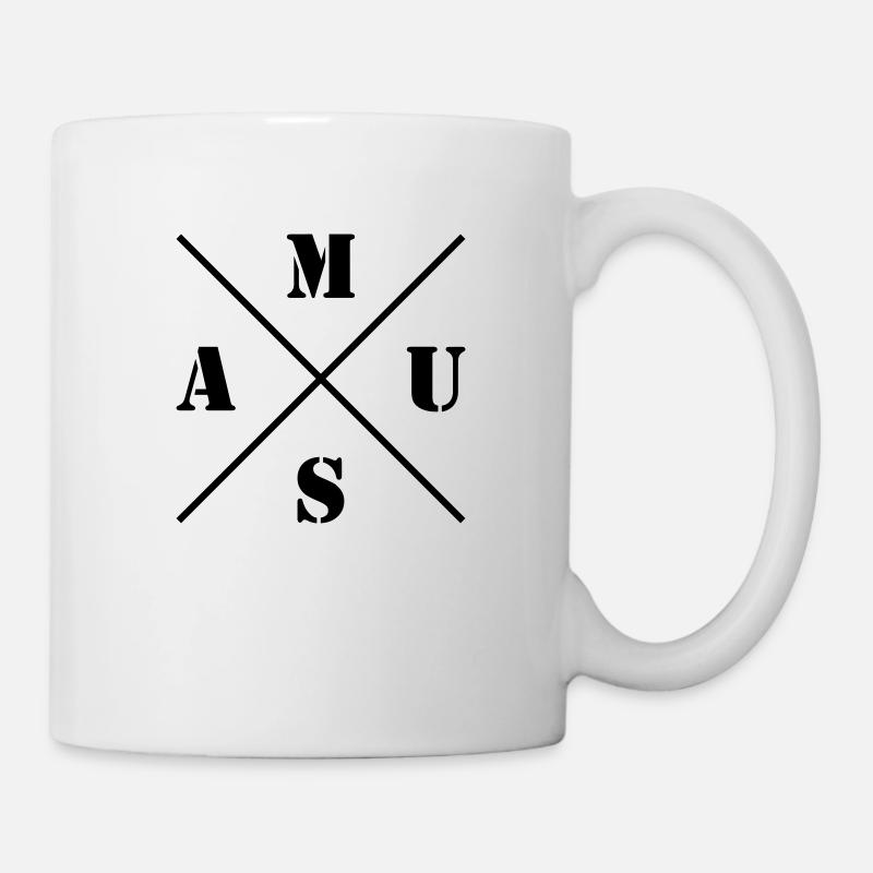 Maus Logo - Tasse - Weiß