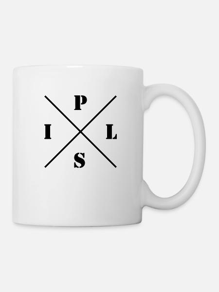 Pils Bier Logo - Tasse - Weiß