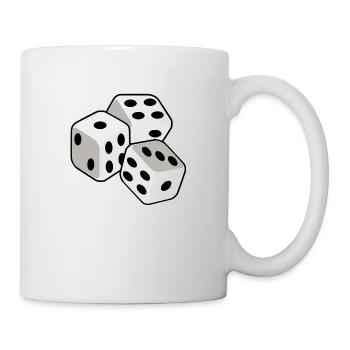 spielwürfel - Tasse - Weiß - Rechts