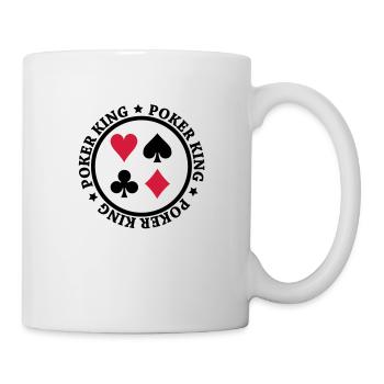 Poker King Design - Tasse - Weiß - Rechts