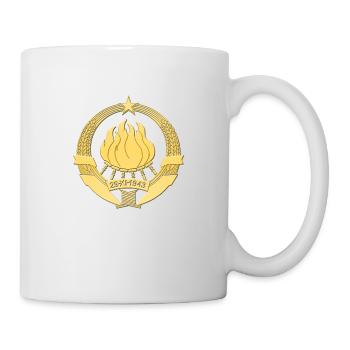 SFRJ GRB GOLD 3D JUGOSLAWIEN 1 - Tasse - Weiß - Rechts