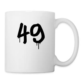 Tag : 49 - Mug blanc - blanc - Droite