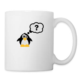 Pinguine Fragezeichen - Tasse - Weiß - Rechts
