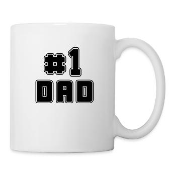 No 1 Dad - Tasse - Weiß - Rechts