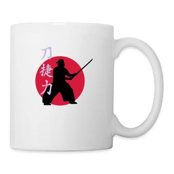 samurai_strength_victory_sword_3c - Tasse - Weiß - Rechts
