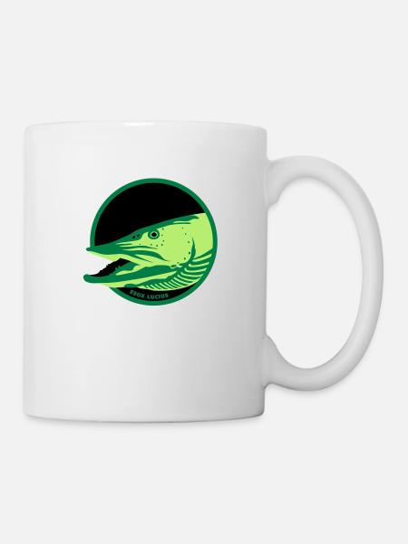 Hecht - Tasse - Weiß