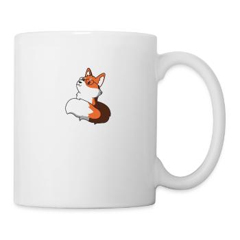 Fuchs nerd Geschenk Brille Tier schlauer schlau - Tasse - Weiß - Rechts