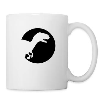 dino_rex_logo_f1 - Mug blanc - blanc - Droite