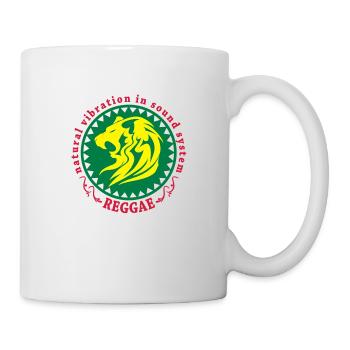 natural vibration in sound system reggae - Mug blanc - blanc - Droite