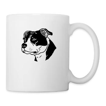 american stafford © www.dog-power.nl - Mug - white - Right
