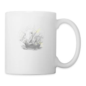 Steampunk Seepferdchen - Tasse - Weiß - Rechts