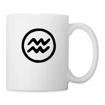 wassermann_a_1c - Tasse - Weiß - Rechts