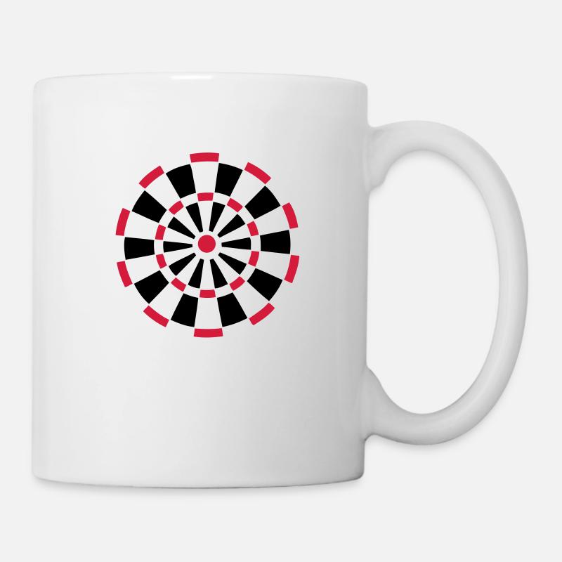 dartscheibe dart - Tasse - Weiß