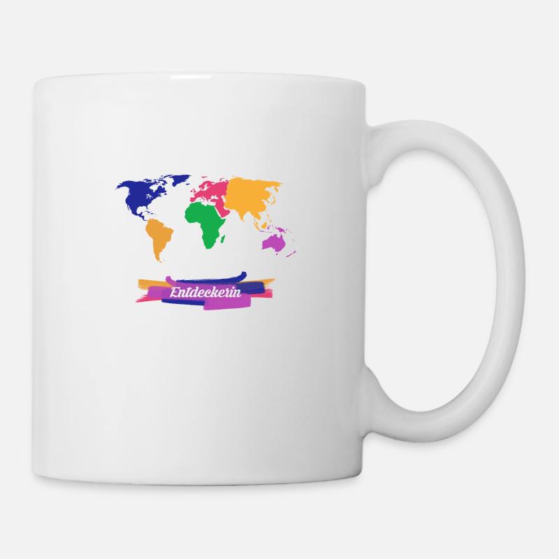 Discoverer voyage du monde - Mug blanc - blanc