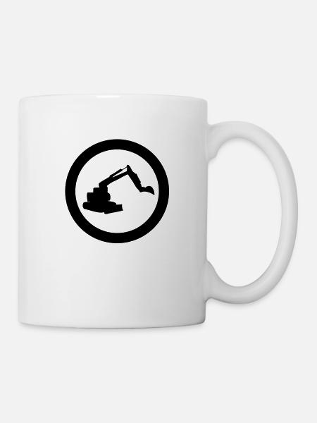 digger icon - Mug - white