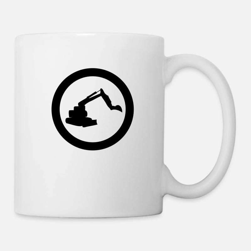 digger icon - Mug - white