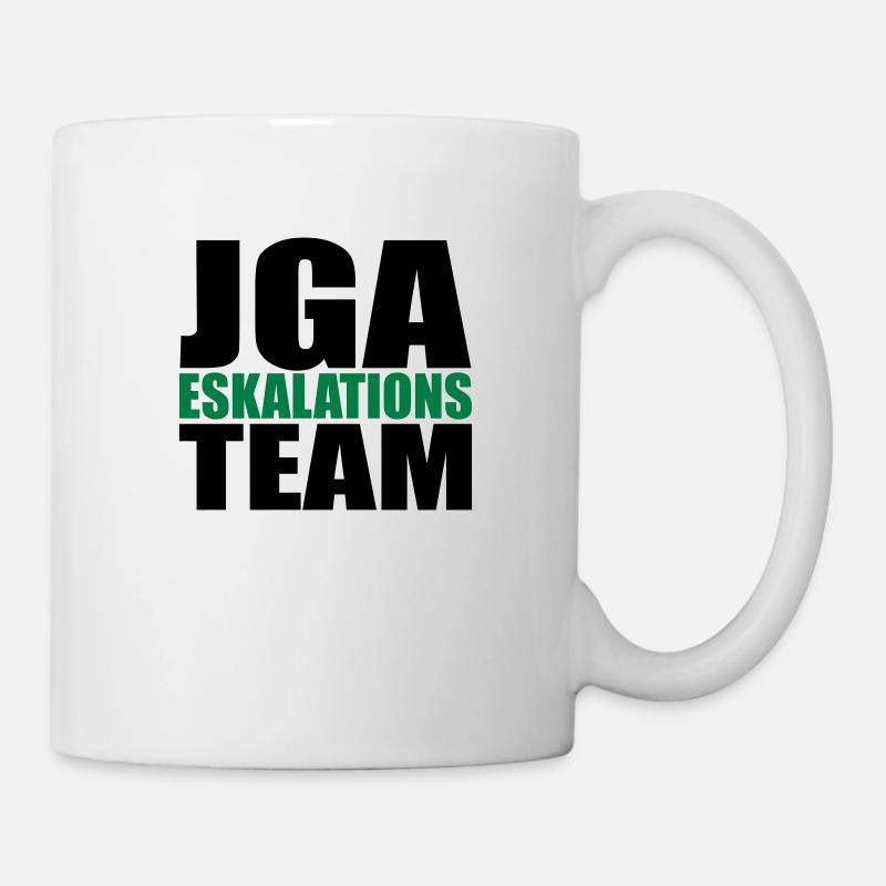 JGA Eskalation Junggesellen-Abschied Fun - Tasse - Weiß