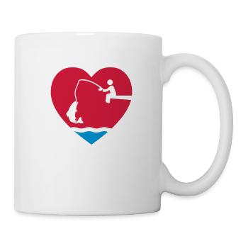 angeln_herz_f2 - Mug - white - Right